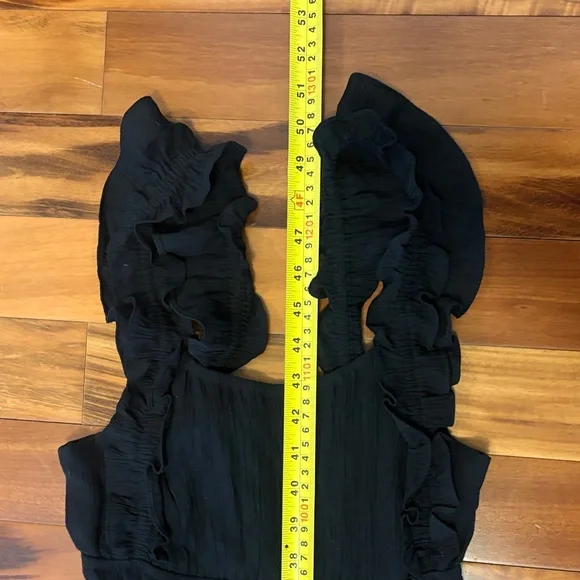 Kismet Black Ruffled Maxi Dress - Picture 9 of 9